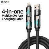4-in-1 Multi USB Charging Cable – Fast Multi-Device Charging
