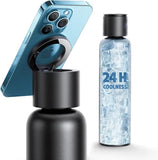 Vacuum Insulated Water Bottle with Phone Holder – Stainless Steel Thermal Flask