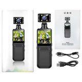 3-Axis Gimbal Stabilizer 1080P Mini Video Recorder with Rotatable Dual Camera