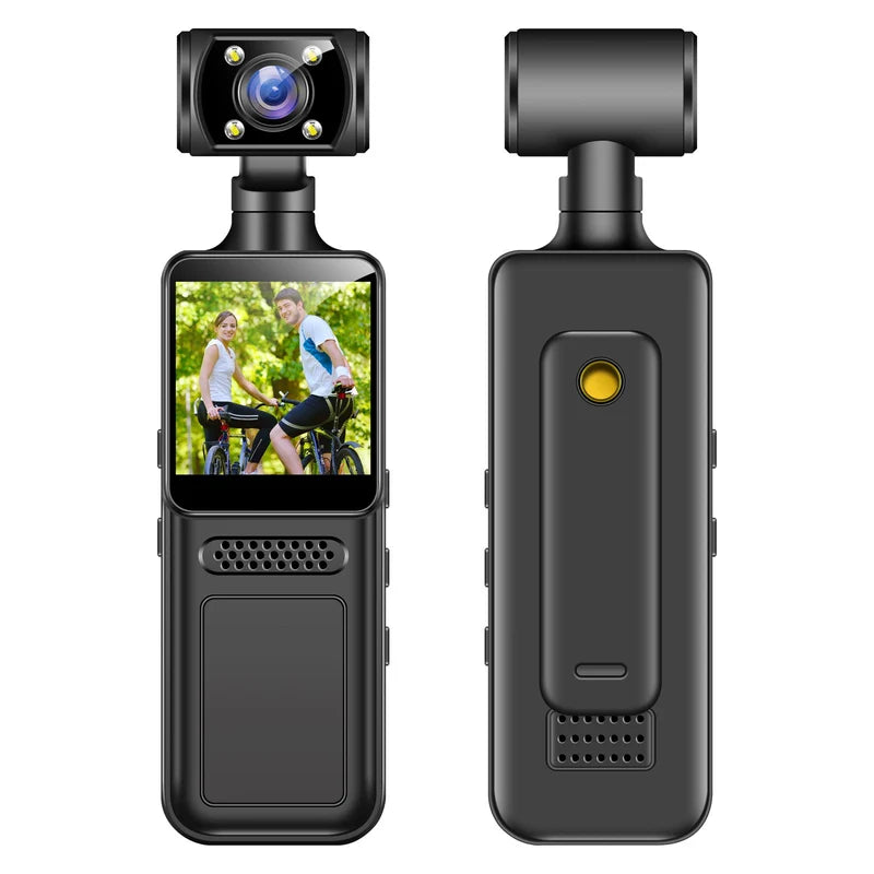 3-Axis Gimbal Stabilizer 1080P Mini Video Recorder with Rotatable Dual Camera