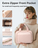 Large Travel Cosmetic Bag with Waterproof Hanging Hook – Multi-Compartment Toiletry Organizer