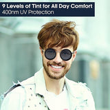 Adjustable Vision Glasses – Classic Round Transparent Lens Eyewear